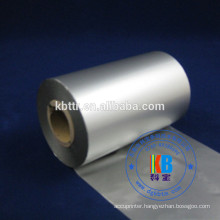 Metallic Silver color wash textile thermal printer ink ribbon